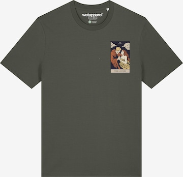 Watapparel Shirt 'Tarot The Lovers' in Grün: Vorderseite