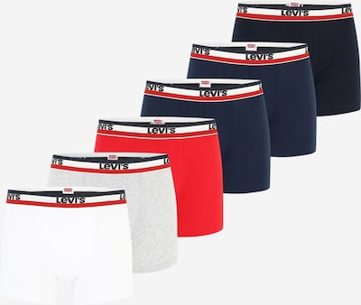 LEVI'S ® Boxershorts in marine / grau / rot / schwarz / weiß, Produktansicht