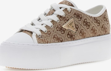 GUESSNiske tenisice 'Joezi4' - bež boja: prednji dio