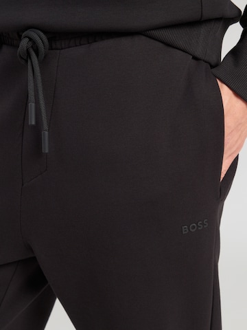 BOSS Tapered Housut 'Hadiko' värissä musta