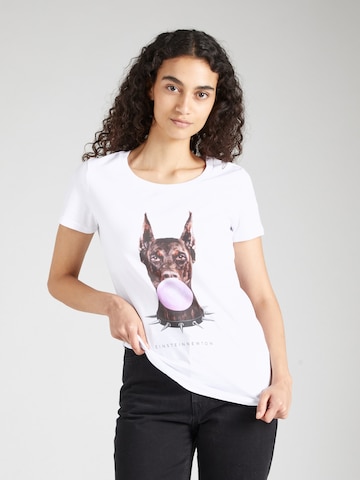 EINSTEIN & NEWTON Μπλουζάκι 'Bubble Dog' σε λευκό: μπροστά