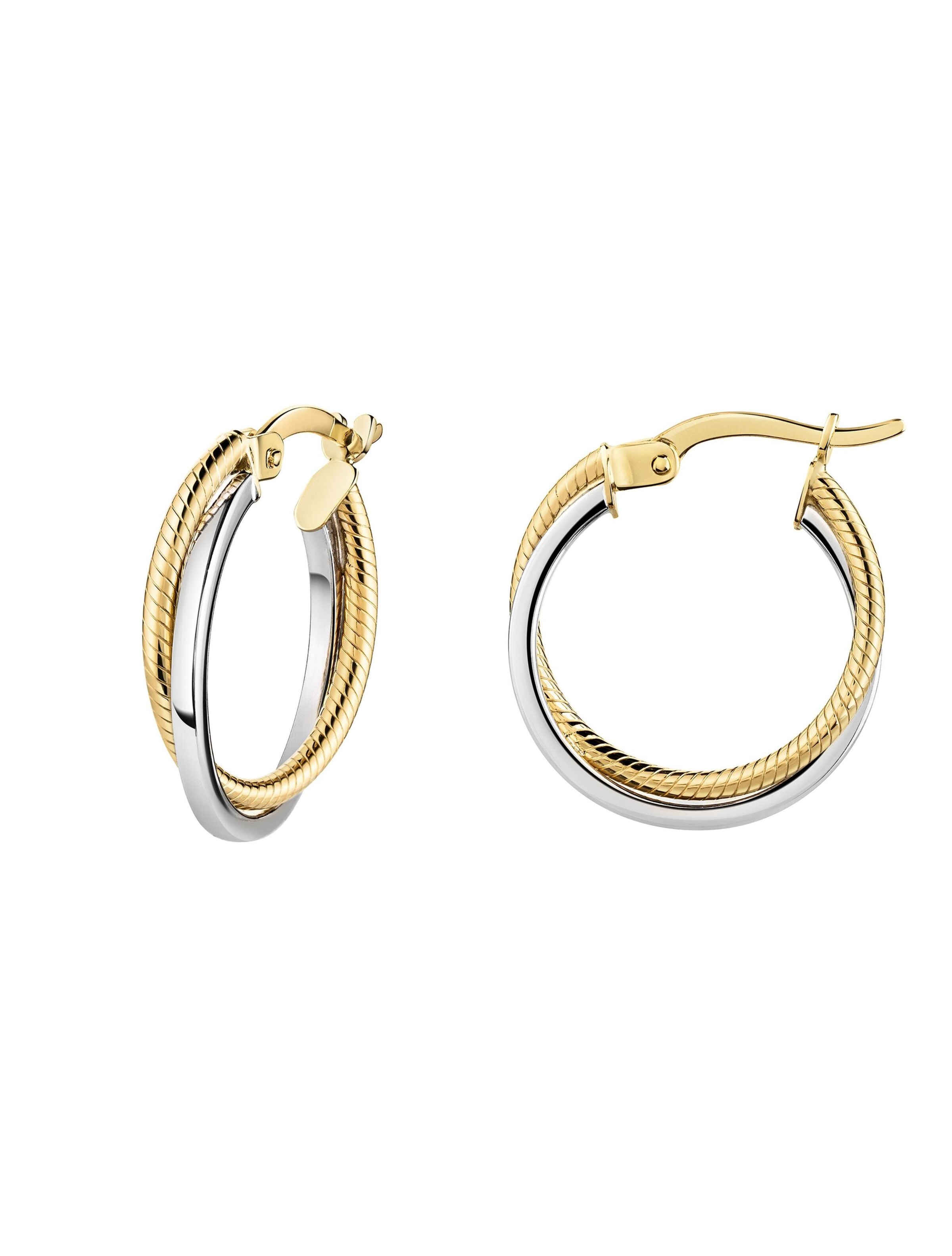 Fascination by Ellen K. Boucles d'oreilles en or / argent, Vue avec produit