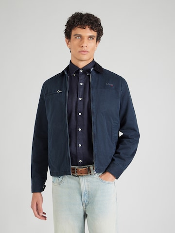 Schott NYC Övergångsjacka i blå: framsida