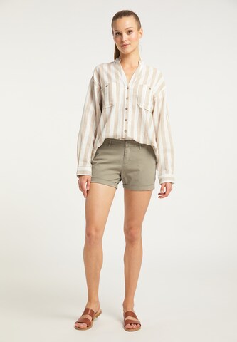 DreiMaster Vintage Slimfit Shorts in Beige