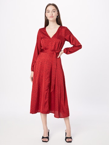 Mela London Blousejurk in Rood: voorkant