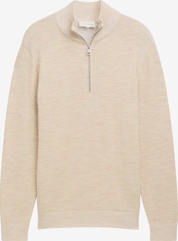Pull-over TOM TAILOR en beige : devant