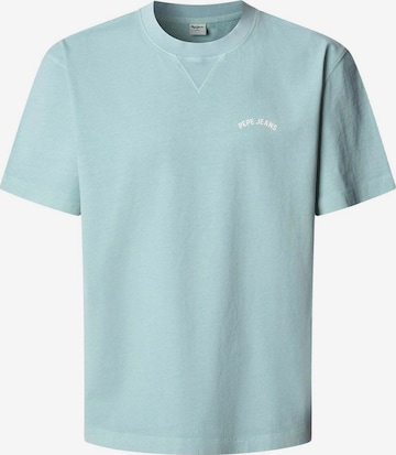 T-Shirt Pepe Jeans en bleu : devant
