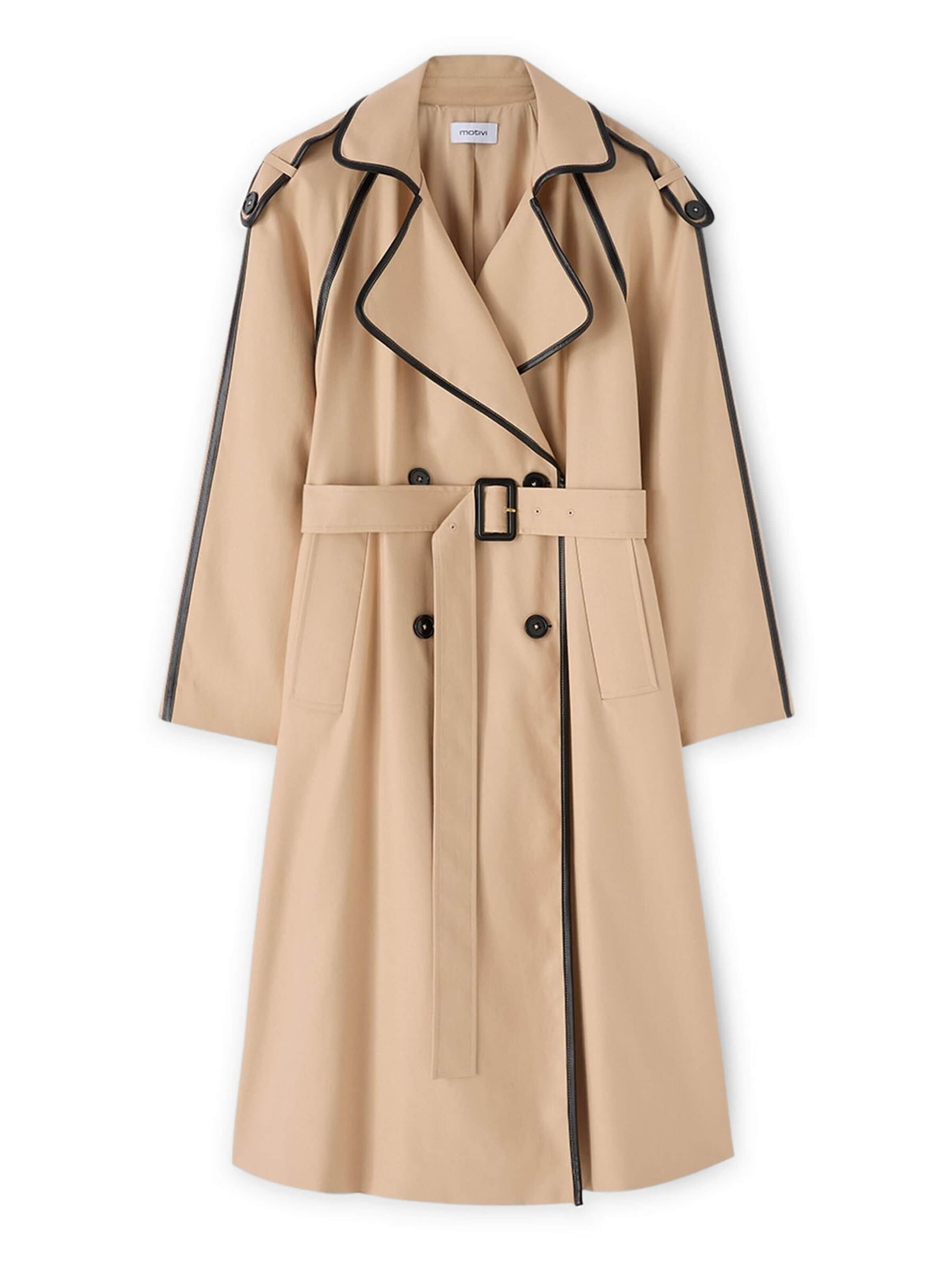 Manteau d’hiver MOTIVI en beige : devant