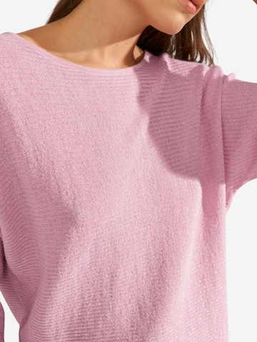 NÜMPH 3/4 Ärmel-Strickpullover 'NUDINEA PULLOVER ' in Pink