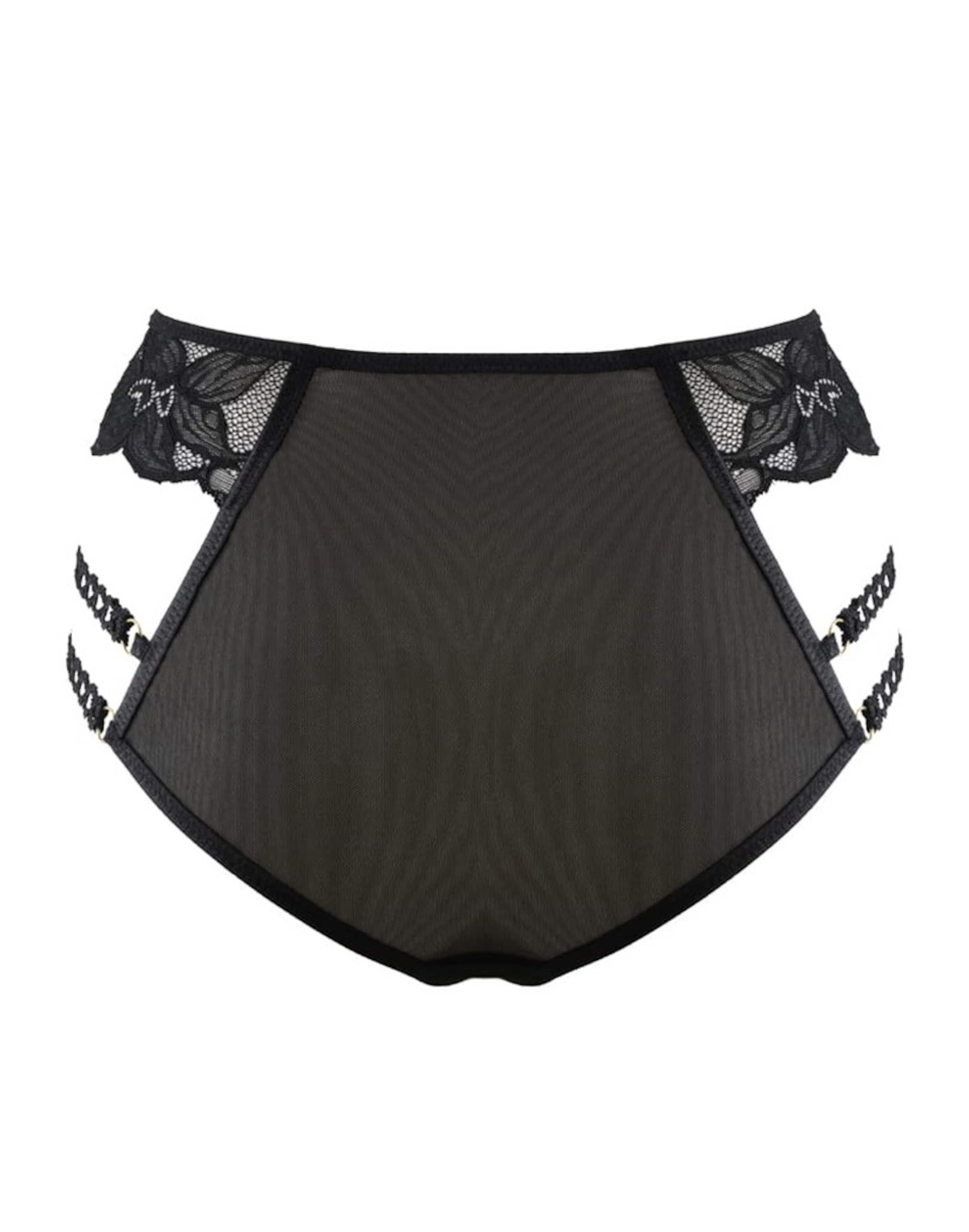 WHITE RVBBIT Slip 'Mad Cat No. 13' in Schwarz