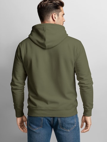 Neverless Sweatshirt 'Mountain Lineart' in Grün