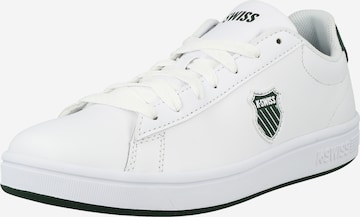 K-Swiss Performance Footwear Urheilukengät 'Court Shield' värissä valkoinen: edessä