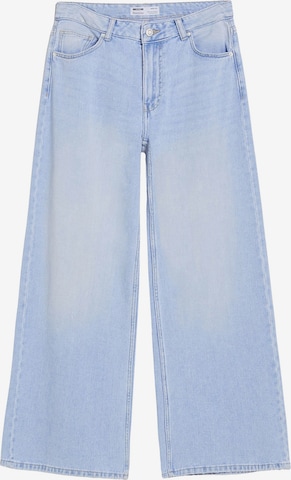 Bershka Wide Leg Jeans in Blau: predná strana