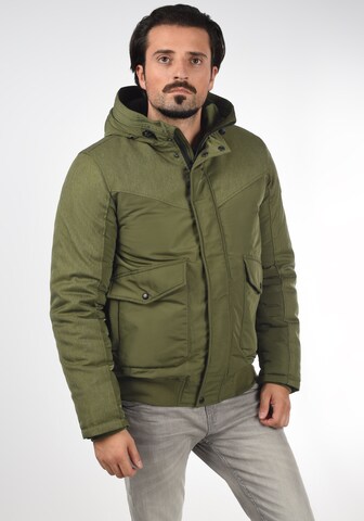 !Solid Winter Jacket in Green: front