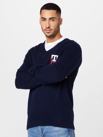 TOMMY HILFIGER Trui in Blauw: voorkant