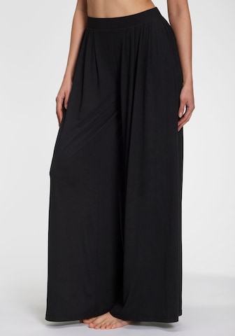 LASCANA Wide Leg Hose in Schwarz: Vorderseite