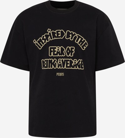Pequs T-Shirt in pastellgelb / schwarz, Produktansicht