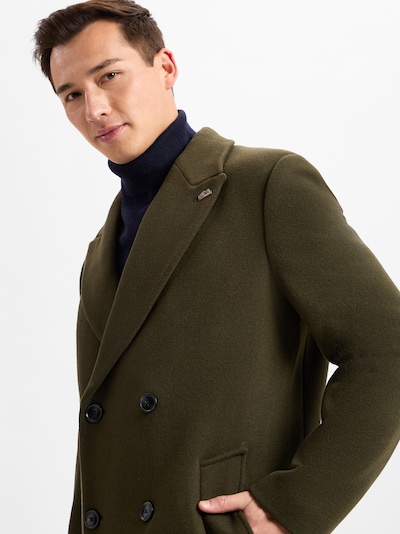 Finshley & Harding London Manteau d’hiver en olive, Vue avec produit