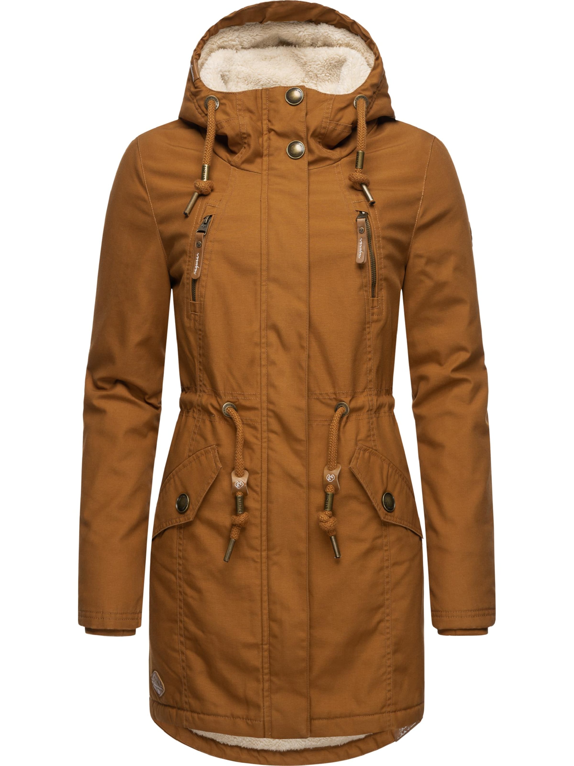 Ragwear - Parka de inverno 'Elsie' em castanho