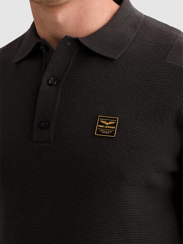 Pullover 'Knitted polo shirt with long sleeves and badge' di PME Legend in grigio