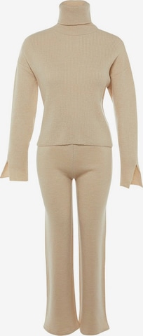 Trendyol Spodnie do garnituru w kolorze szary: przód