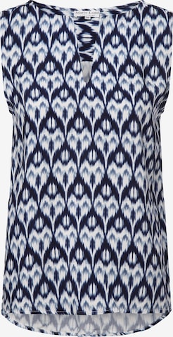 Marie Lund Bluse in Blau: predná strana