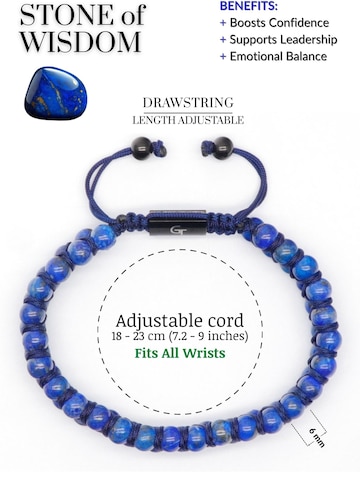 GT Collection Armband 'Double-Bead' in Blauw