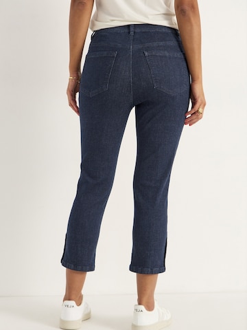 Cellbes of Sweden Slimfit Cropped Jeans mit Fünf-Taschen-Design in Blau