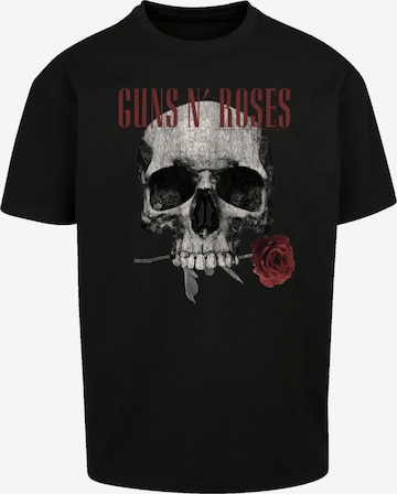 F4NT4STIC Shirt 'Guns 'n' Roses' in Zwart: voorkant