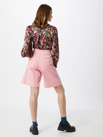 NUÉ NOTES Wide Leg Shorts 'Essy' in Pink