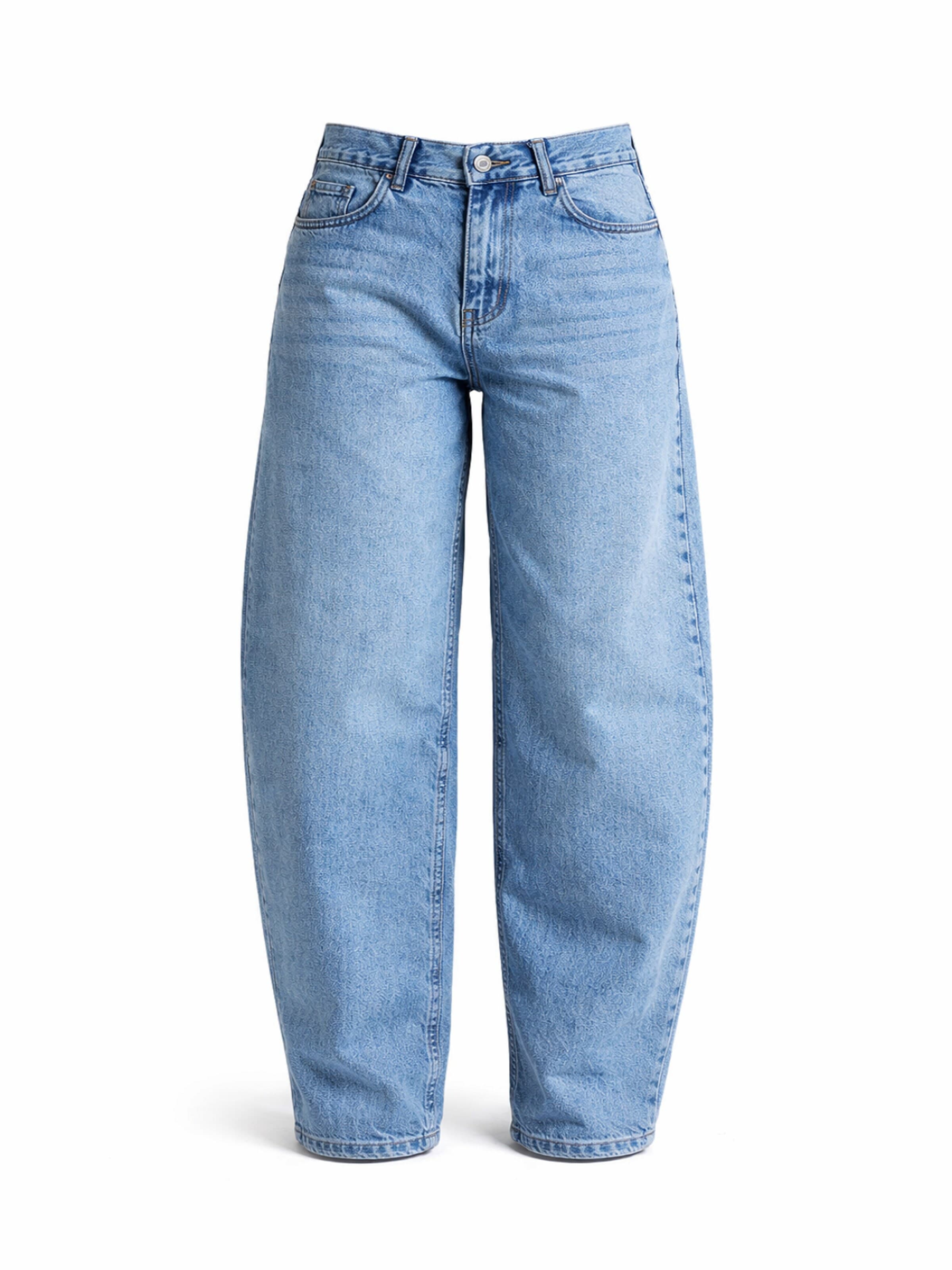 IT'S BASIC Baggy Jeans 'BAGGY HIGH RISE JEANS' in Blauw: voorkant