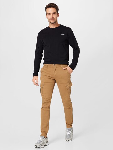 MUSTANG Slim fit Cargo trousers 'Be Flex' in Brown