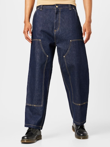 Carhartt WIP Zvonové kalhoty Džíny – modrá: přední strana