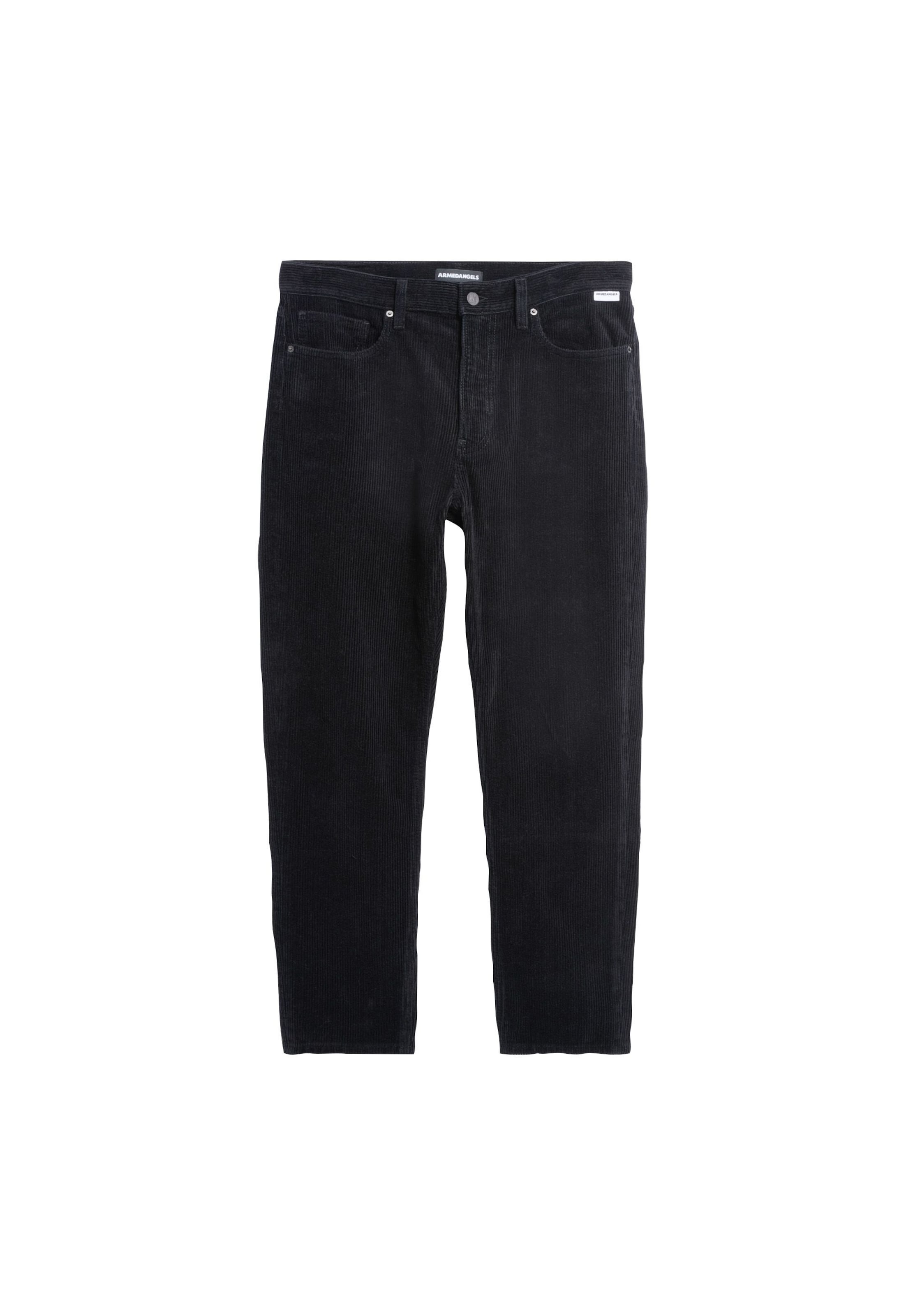 ARMEDANGELS Loosefit Broek in Zwart: voorkant