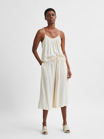 Wide leg Pantaloni 'Tessi' di SELECTED FEMME in beige