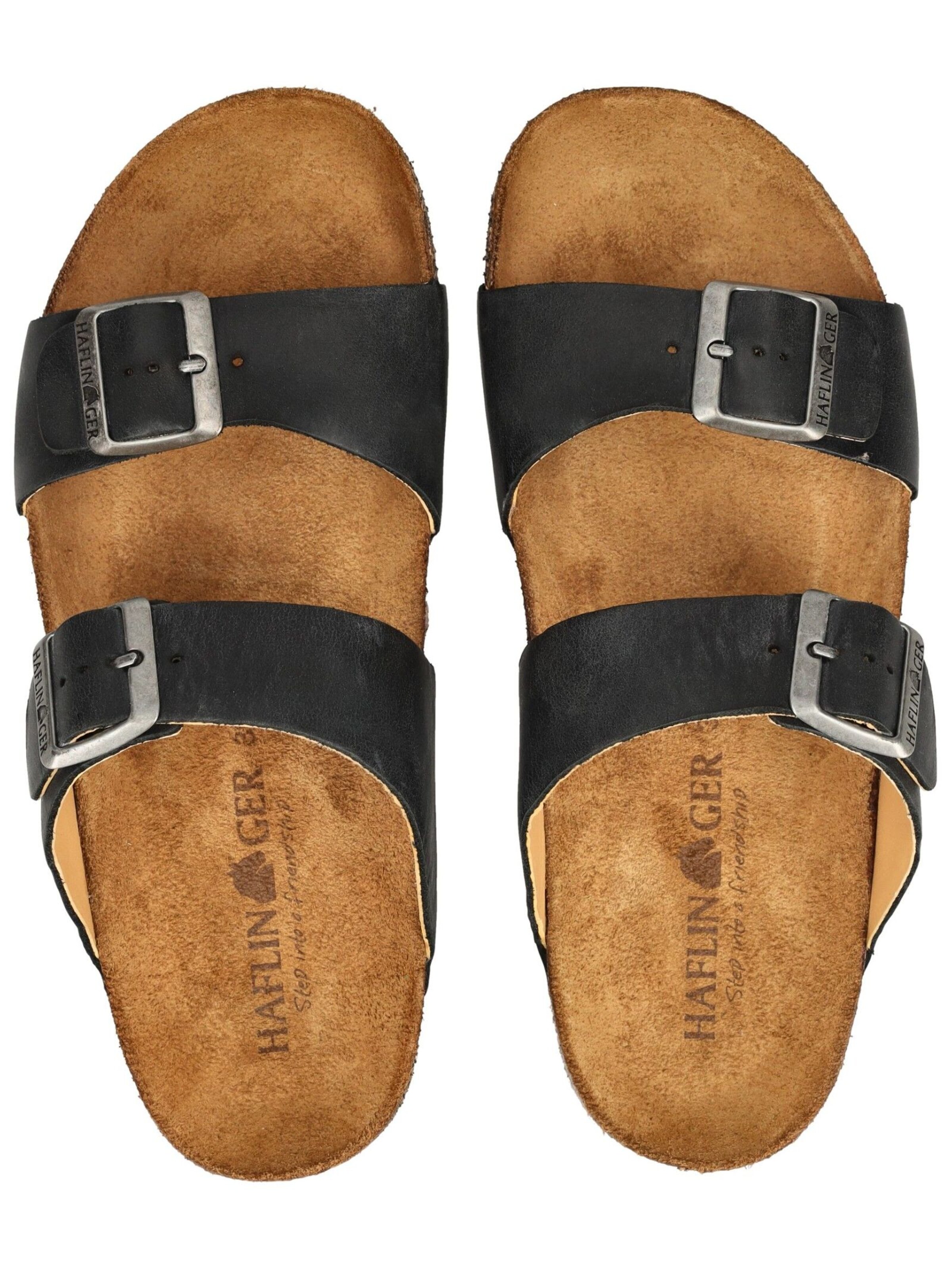 HAFLINGER Pantolette in Schwarz