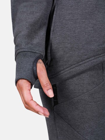 MOROTAI Athletic Zip-Up Hoodie 'COMFY PERFORMANCE' in Grey
