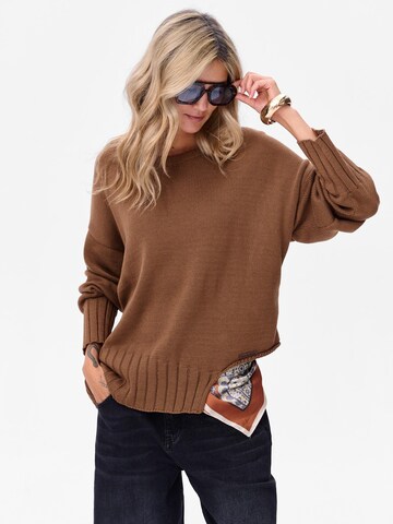Blue Shadow Sweater in Brown