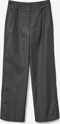 VERO MODA Bukser med lægfolder 'VMNikki' i grå: forside