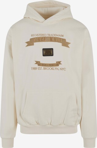 Sweat-shirt Karl Kani en beige : devant