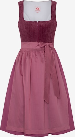 Dirndl 'Dasing' SPIETH & WENSKY en rose : devant