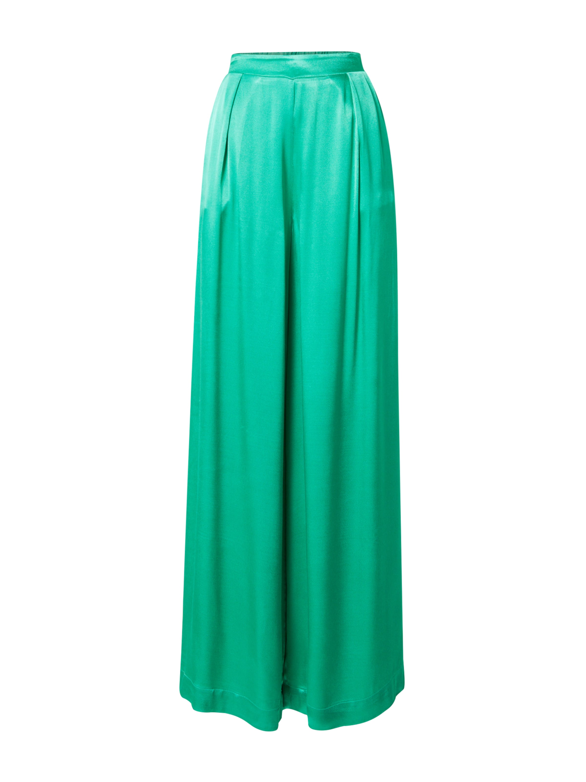 Karen Millen Bő szár Élére vasalt nadrágok - zöld: elől