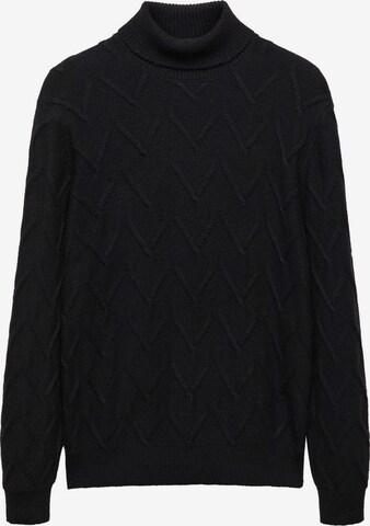 Pullover 'LADERA' di MANGO MAN in nero: frontale