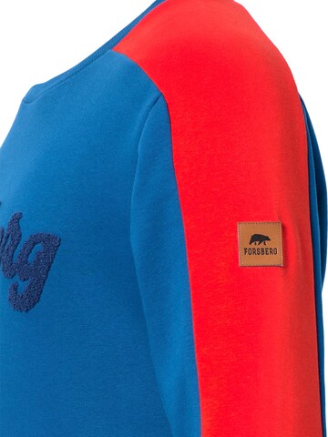 FORSBERG Sweatshirt 'mit Vintage Logo Sweatshirt' in Blue