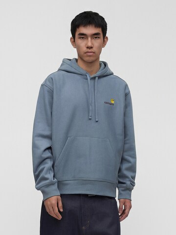 Sweat-shirt 'American Script' Carhartt WIP en bleu : devant