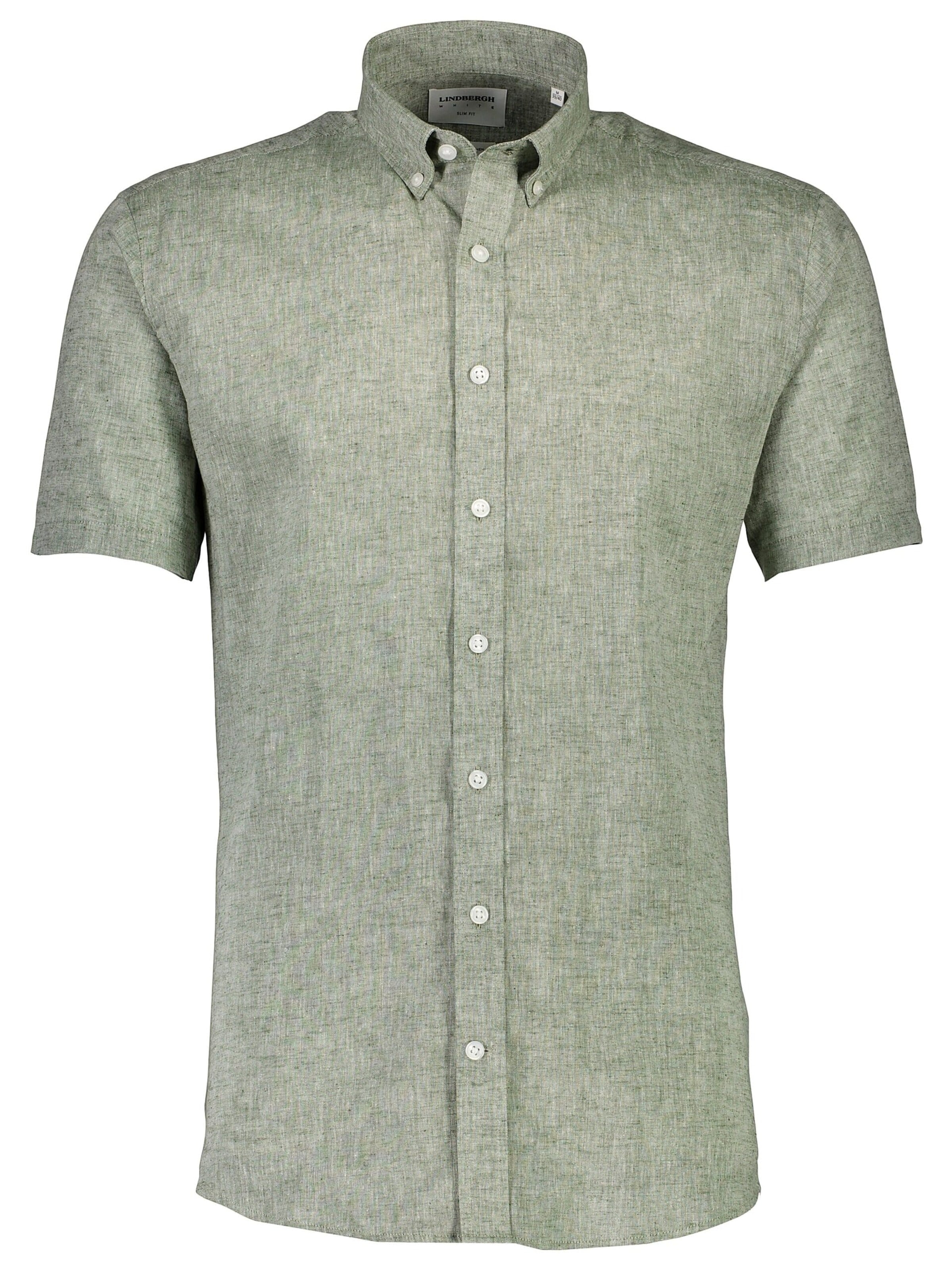 Coupe regular Chemise Lindbergh en vert : devant