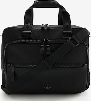 Sem Lewis Laptop Bag in Black: front