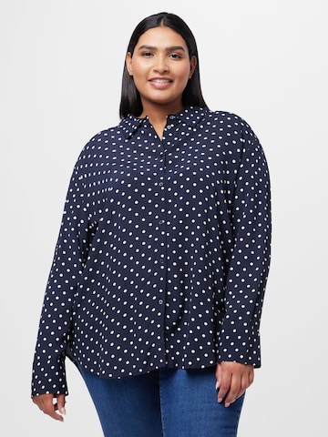 Object Curve Blouse 'OLLI' in Blue: front
