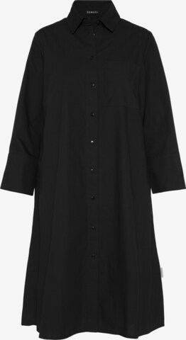 SENSES.THE LABEL Shirt Dress in Black: front