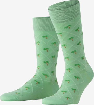 BURLINGTON Socken 'Palm Tree' in Grün: Vorderseite